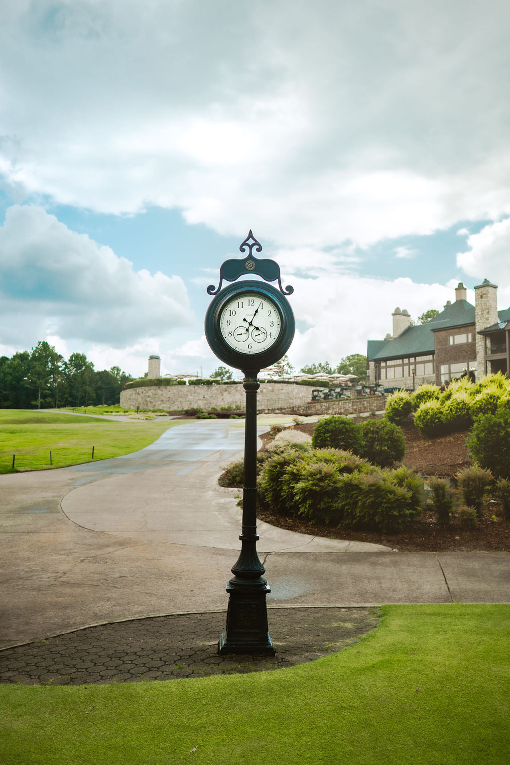 Clock outside the clubhouse