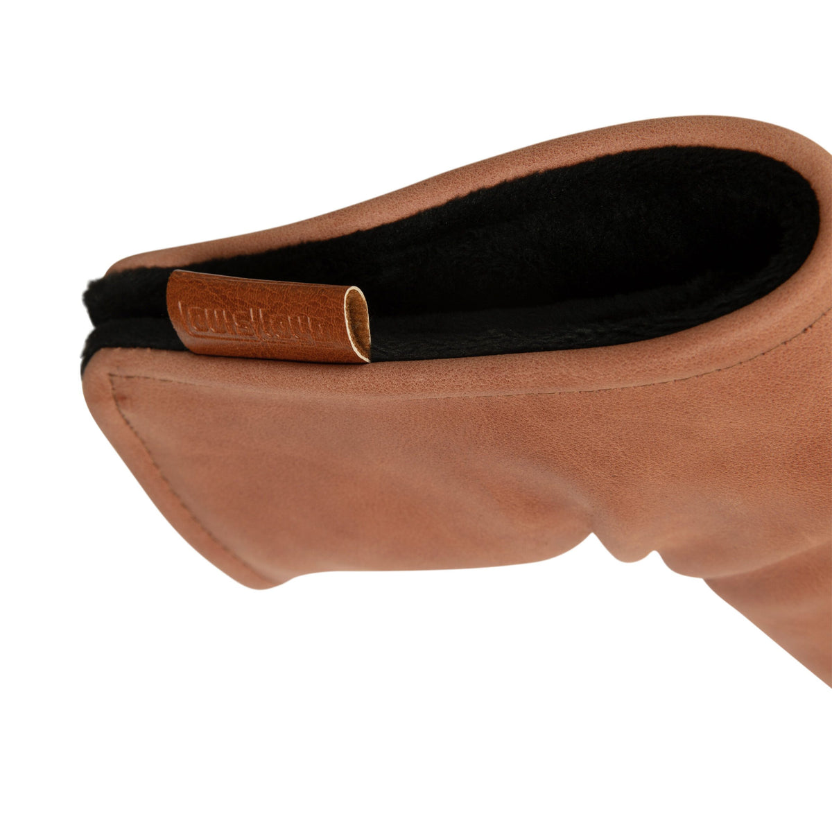 Leather Blade Putter Cover - Brown Pebbled