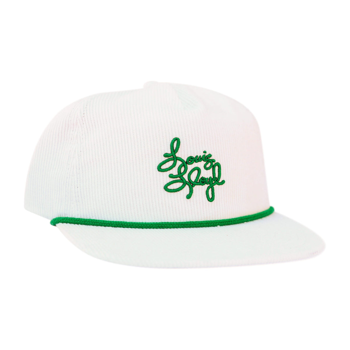 Vintage Corduroy Rope Hat Bone/Green