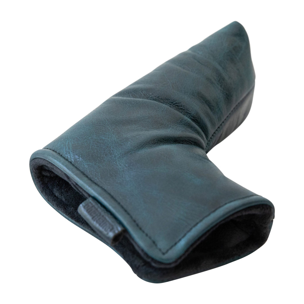 Leather Blade Putter Cover - Gulf Blue