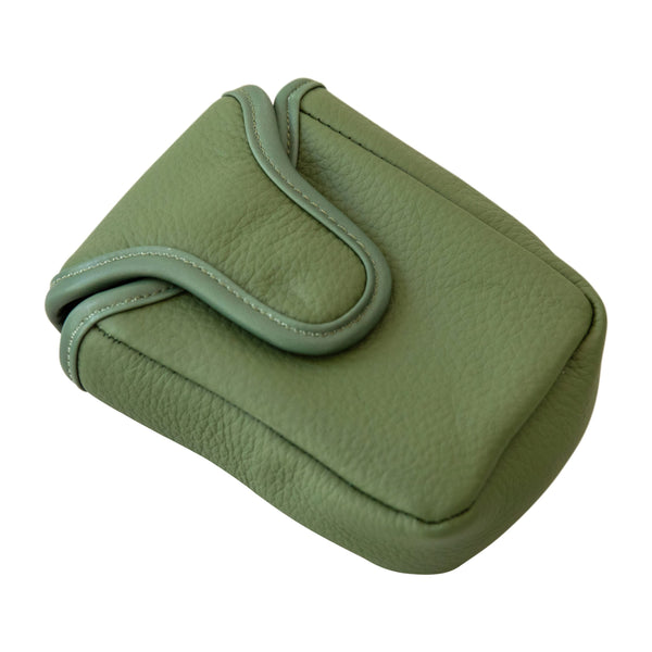 Leather Rangefinder Cover: Mowed Grass