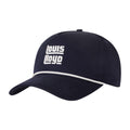 Navy Rope Hat With Stacked Logo