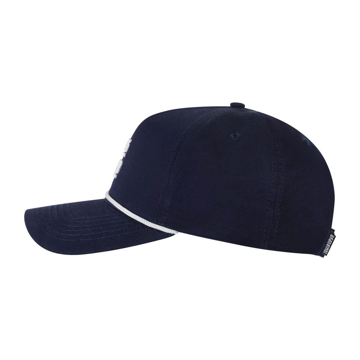 Navy Rope Hat With Stacked Logo