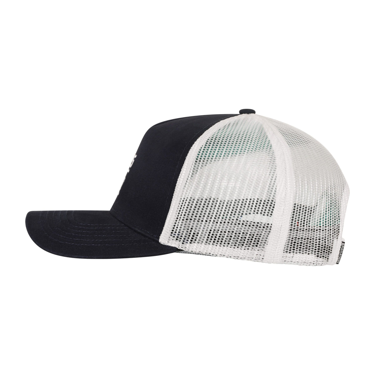 Navy Trucker with Stacked Logo