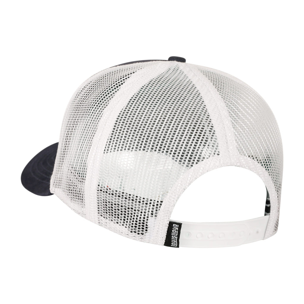 Navy Trucker with Stacked Logo