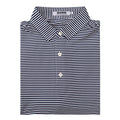 Performance Polo - Navy and White Stripe