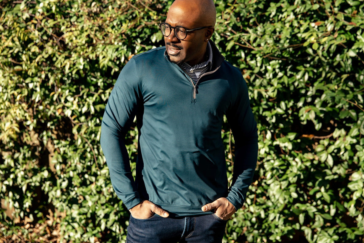 Performance Quarter Zip - Navy