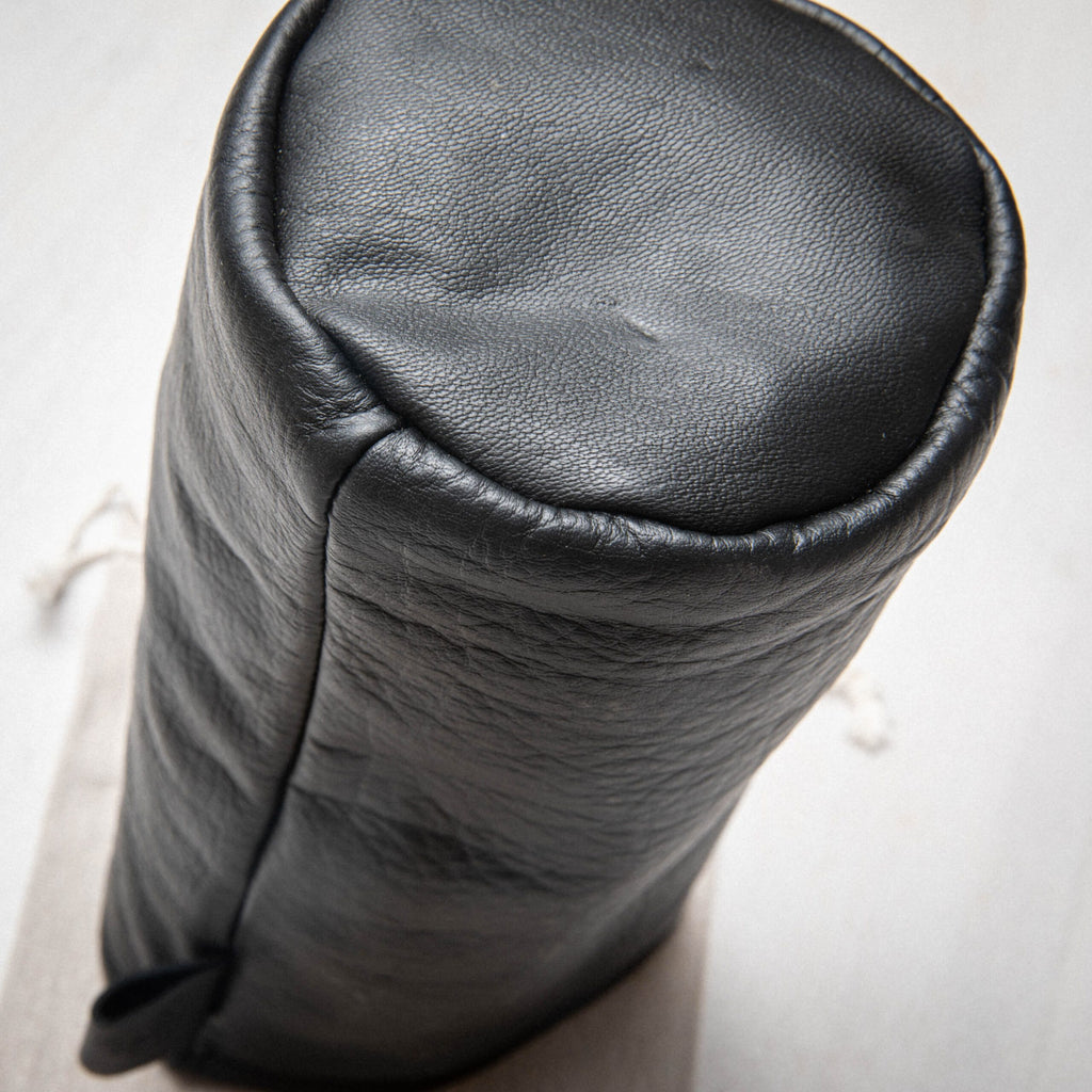 Black Goat White Oak Leather Driver Barrel Cover - Hide Series Batch 2024-1
