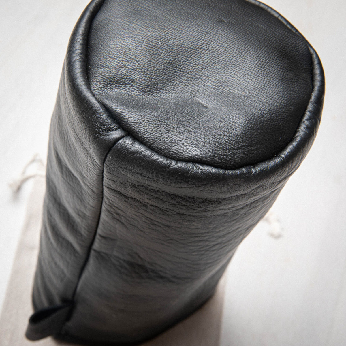 Black Goat White Oak Leather Driver Barrel Cover - Hide Series Batch 2024-1
