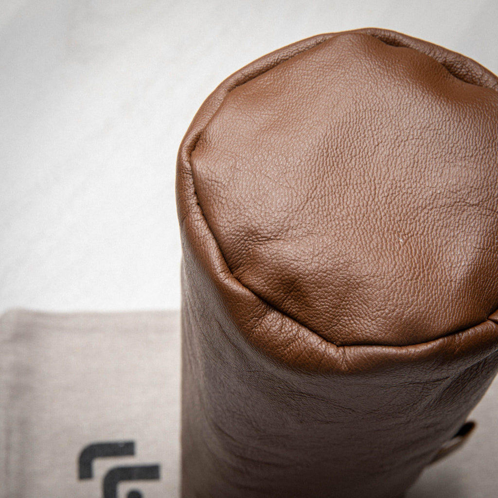 Brown White Oak Leather Driver Barrel Cover - Hide Series Batch 2024-1