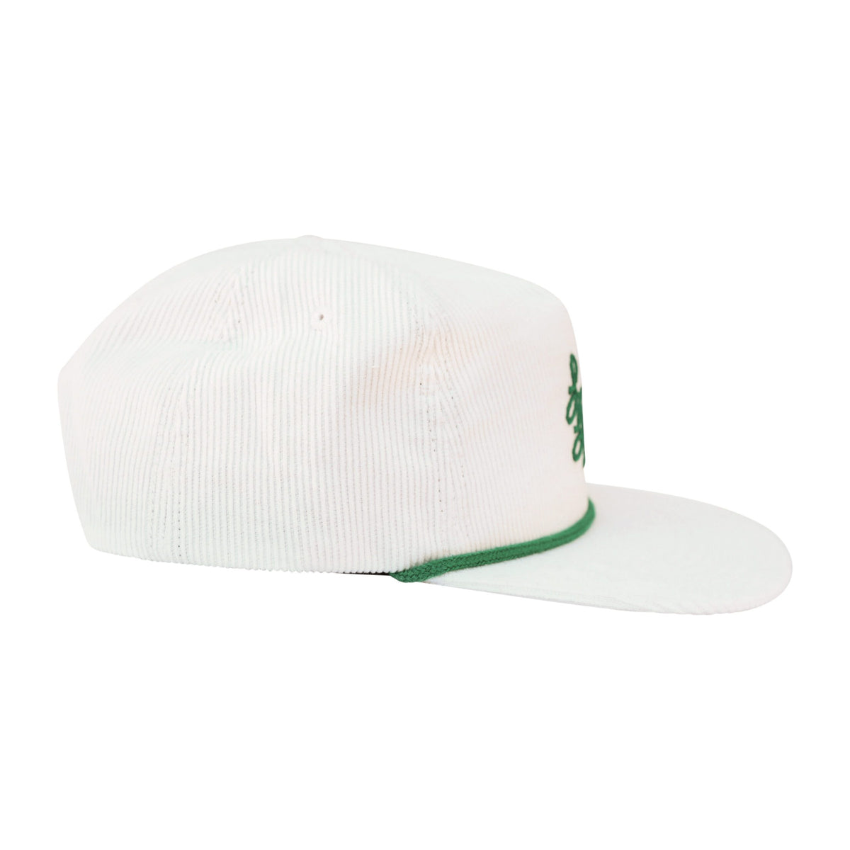Vintage Corduroy Rope Hat Bone/Green