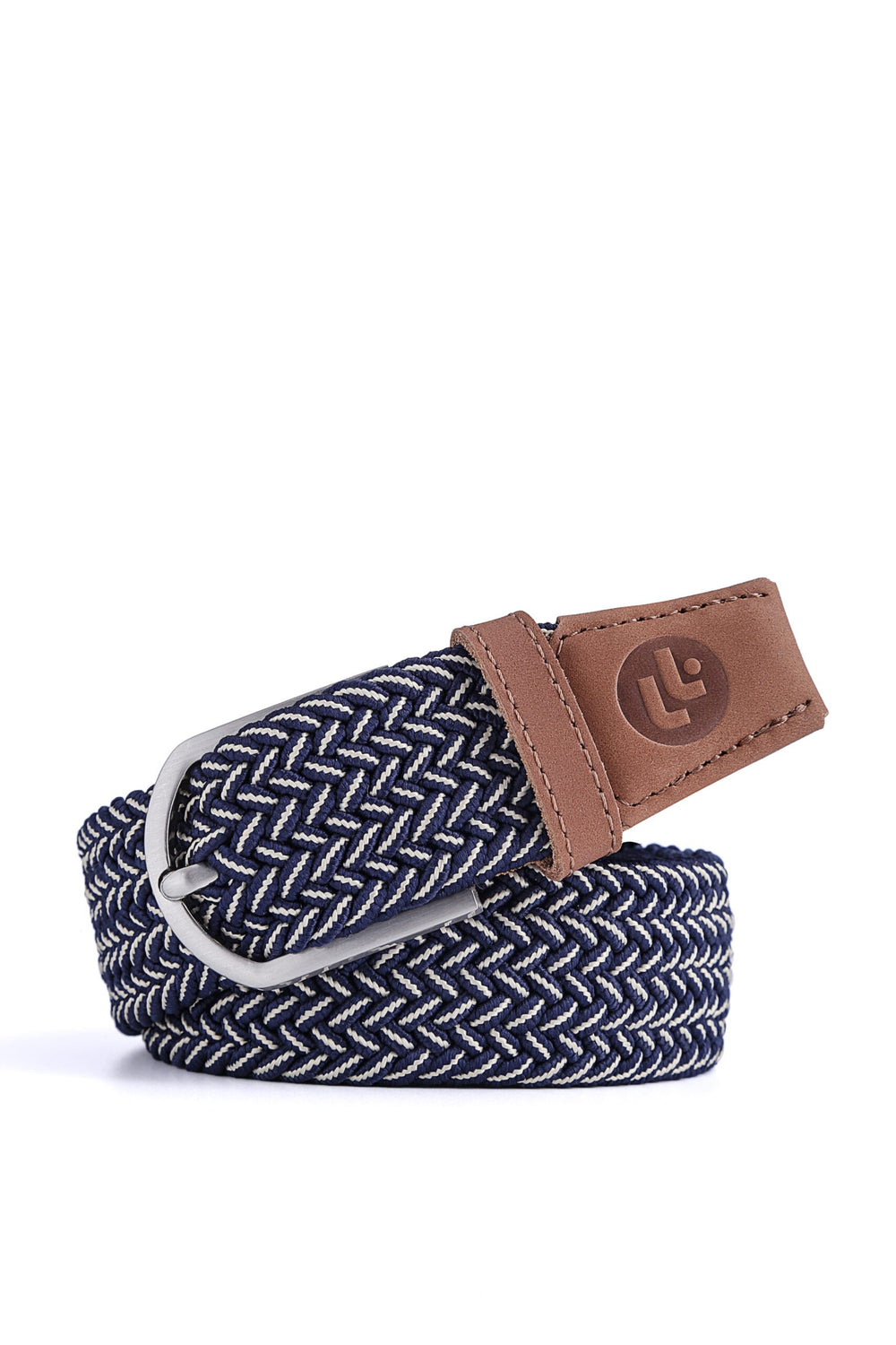 Stretchy Belt - Elastic Woven Fabric - Maritime