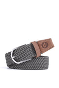 Stretchy Belt - Elastic Woven Fabric - Grey