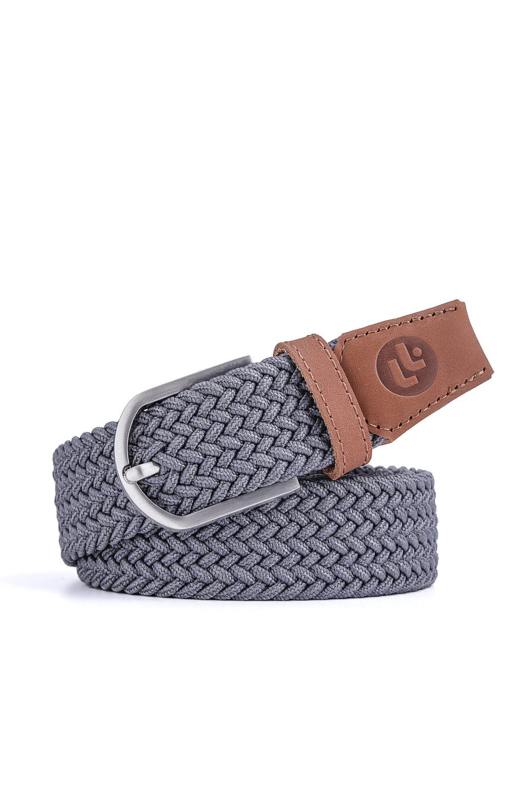 Stretchy Belt - Elastic Woven Fabric - English Stone