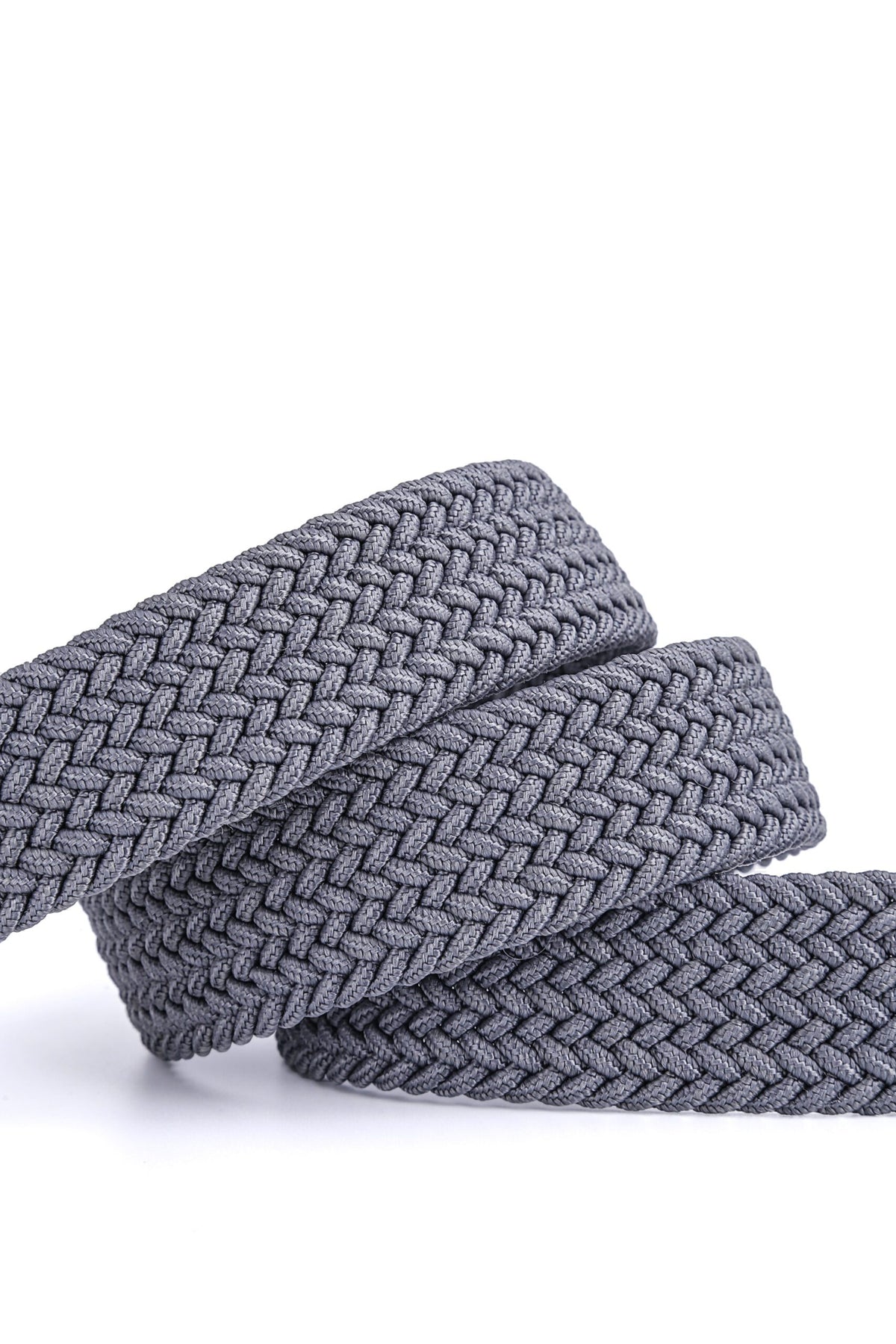 Stretchy Belt - Elastic Woven Fabric - English Stone