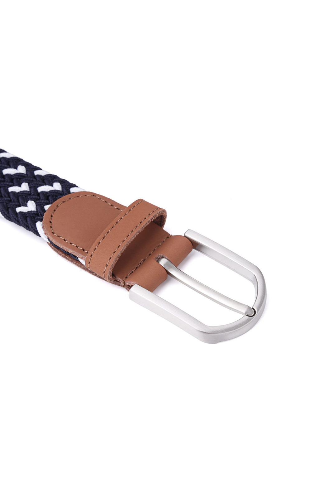 Stretchy Belt - Elastic Woven Fabric - Atlantic Waves